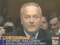 © Robert Rotifer George Galloway vor dem US-Senat